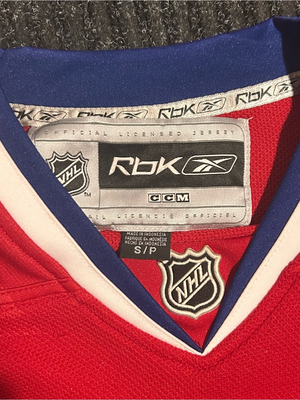 Reebok Red Montreal Canadiens #14 Hockey Jersey with Blue & White Accents - Picture 5 of 8
